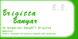 brigitta banyar business card